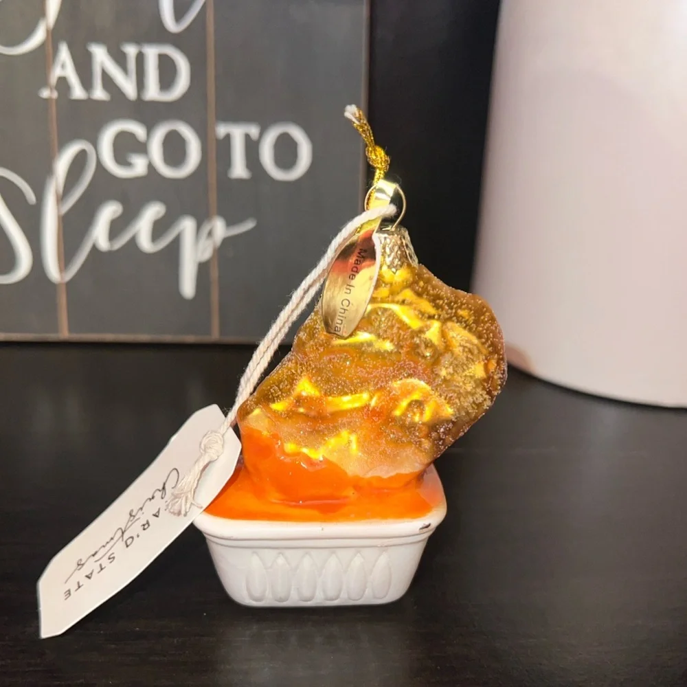 Chicken Nugget Christmas Ornament NWT Altar’d State - Picture 4 of 6